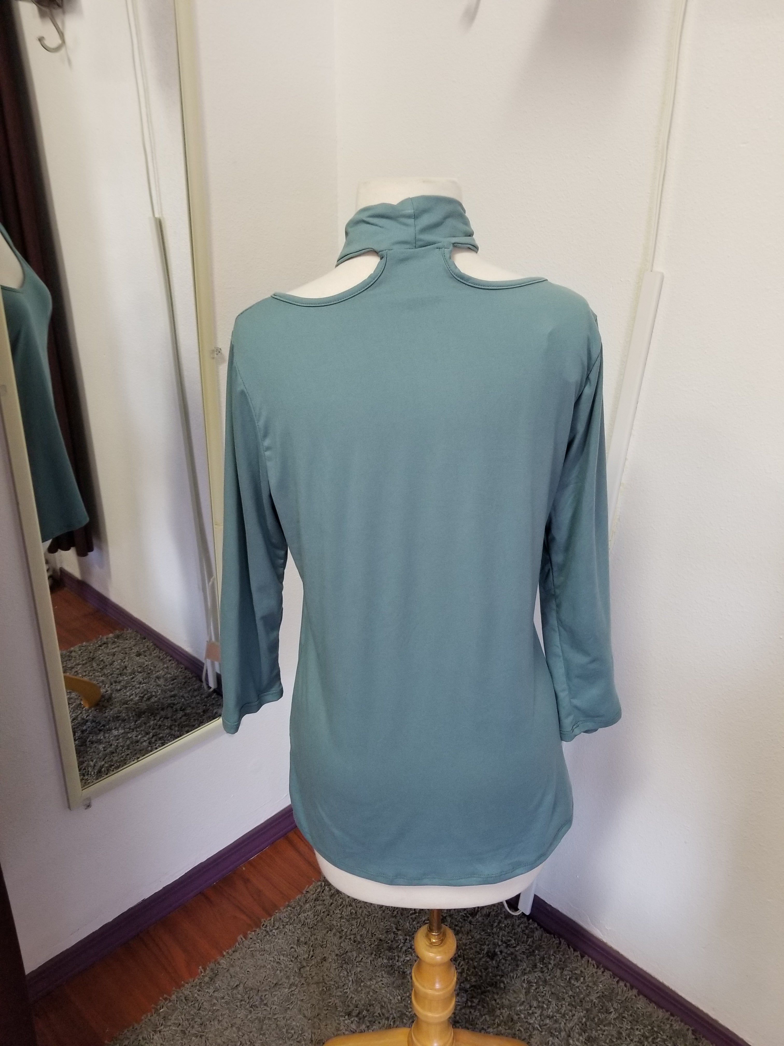 Teal blouse