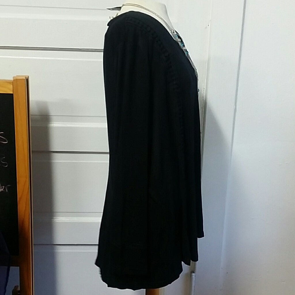 Black long sleeve blouse