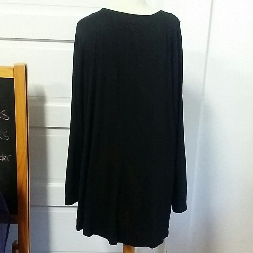 Black long sleeve blouse