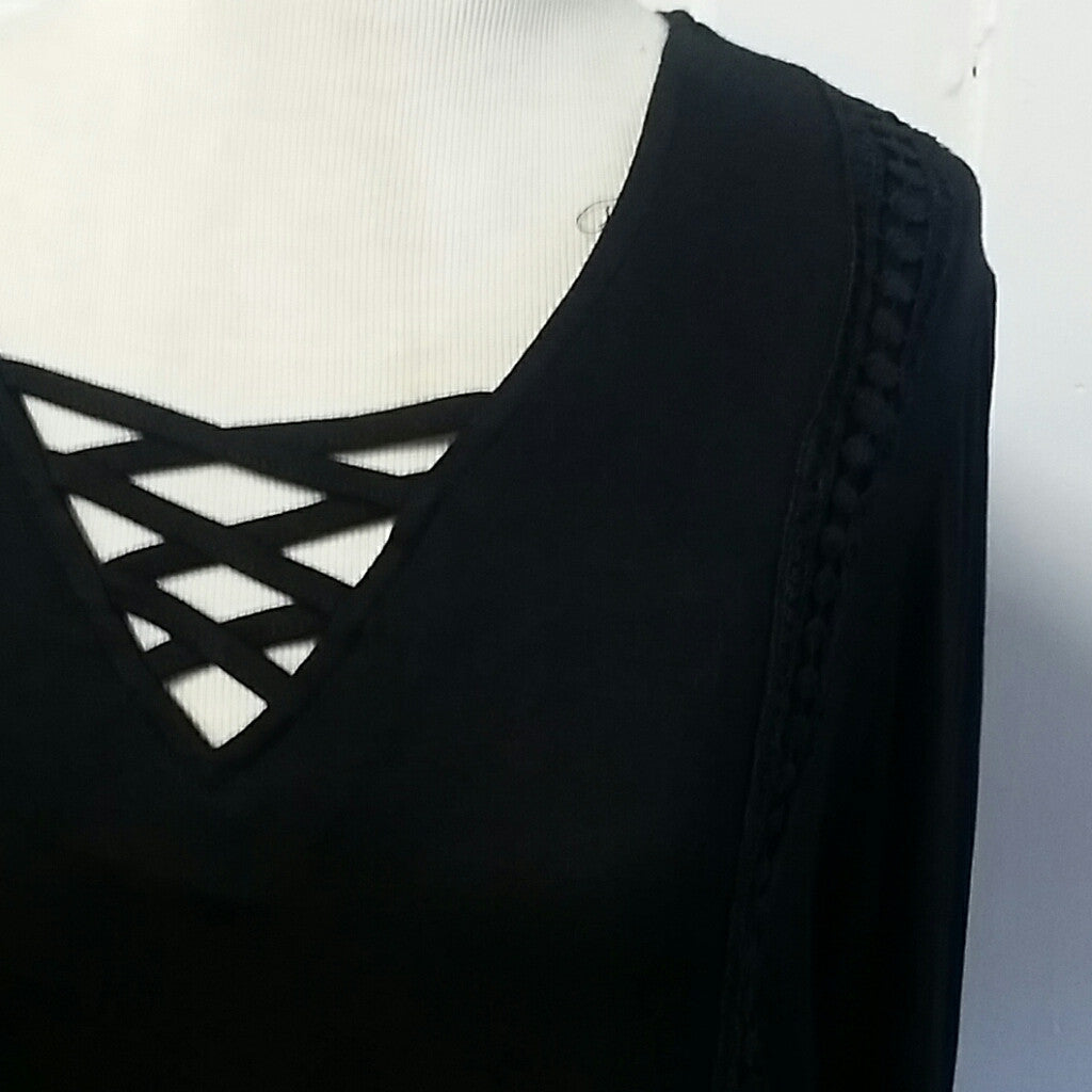 Black long sleeve blouse